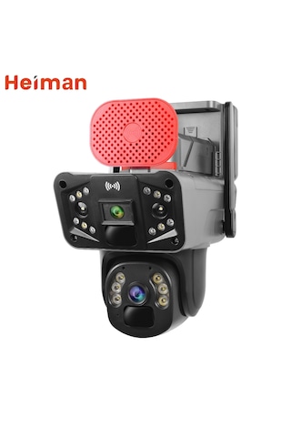 Heiman Hm-854 Sim Kartlı 4G 2 Kameralı Solar Panelli Kamera