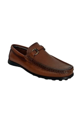 Kemal Tanca 887 2551 Erkek Hakiki Deri Loafer Ayakkabı Taba