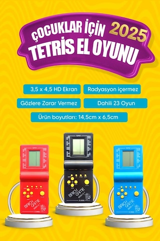 Nostaljik El Atarisi Tetris Glrshop