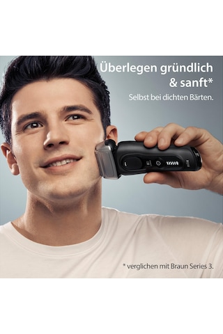 Braun Series 8 Erkek Elektrikli Tıraş Makinesi, 4+1 Tıraş Başlığıyla, Elektrikli Tıraş Makinesi, Hassas Uzun Saç Kesme Makinesi, Şarj İstasyonu, 60 Dakika Çalışma Süresi, Islak Ve Kuru, Almanya'da Üretilmiştir, 8510s, Siyah
