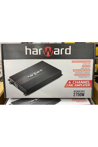 Harward 4 Kanal Oto Amfisi 4 Ohm 4x50 Rms 2750 W Max Power