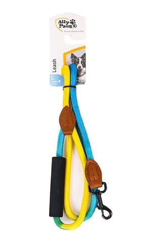 Ally Paws Köpük Saplı Fitil Gezdirme Kayışı L 120 Cm X 12 Mm Çok Renkli