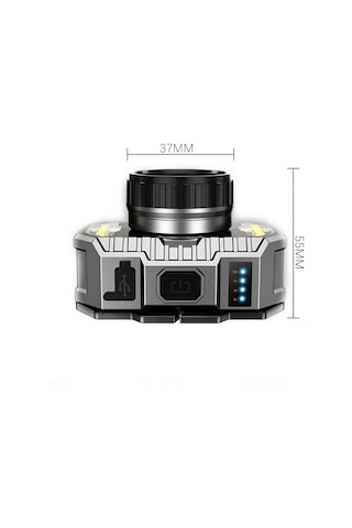 Peakstar Ps 010 800 Lümen Zoomlu Şarj Göstergeli Cob Led Usb'li Şarjlı Kafa Lambası