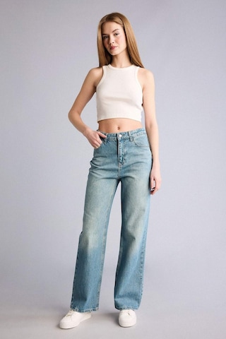 Defacto 90s Wıde Leg Yüksek Bel Jean Pantolon H5413ax26hsnm28 Mavi-nm28