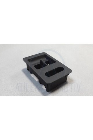 Vw Polo 6n2 1999-2002 Cam Düğme Çerçevesi Ön Sol İkili Siyah