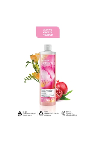 Avon Senses Sweat & Joyful Frezya ve Nar Kokulu Krem Duş Jeli 500 ML