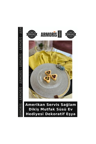 Amerikan Servis Sağlam Dikiş Mutfak Süsü Ev Hediyesi Dekoratif Eşya Çok Renkli