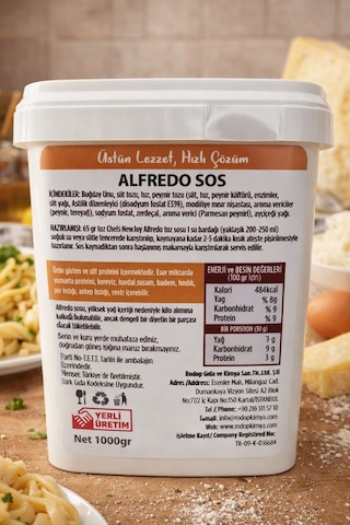 Alfredo Sos 1000 Gr Makarna Sosu Toz Parmesan Lezzeti