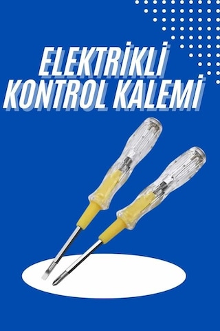 Çift Uçlu Kontrol Kalemi Elektrik Test Kalemi Şeffaf 63438245