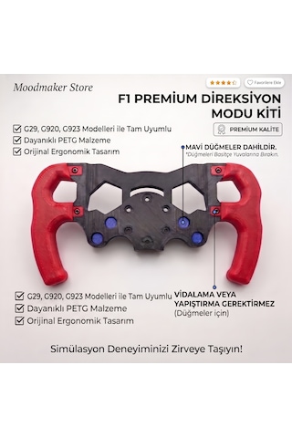 G29 G920 G923 Uyumlu F1 Direksiyon Modu - Simülasyon Direksiyon Aparatı Kit