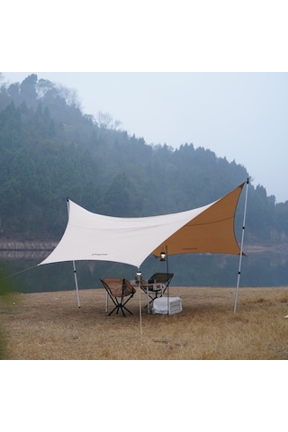 Kingcammp Albano 5 Glamping Tarp Upf50+ I 410x410 Khaki Multi Çok Renkli
