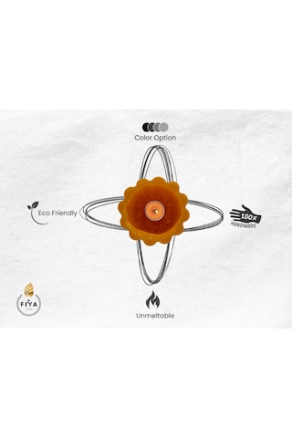 Fener Mum Bubble Turuncu Kavun Kokulu Dekoratif Mum