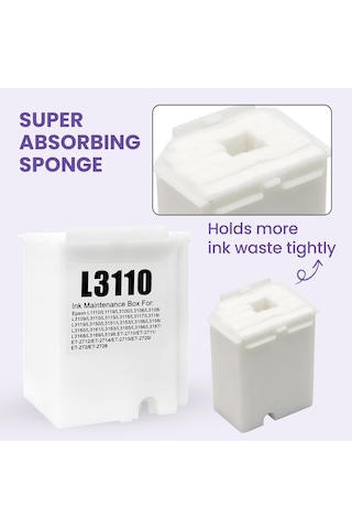 Epson 103 L3250 Yazıcı Süngerli Atık Mürekkep Tankı Atık Kutusu Waste Ink Pad