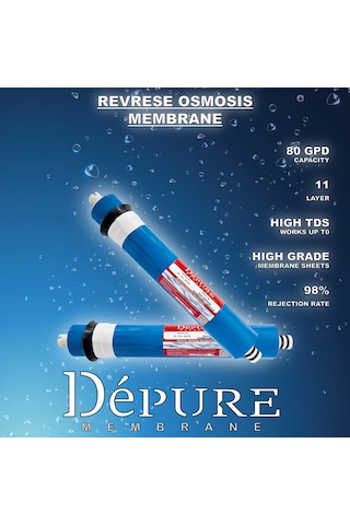 OverWater Kapalı Kasa Su Arıtma Cihazı 6 Lı Inline Filtresi Seti 10 Aşamalı Özel Sarım Membran Filtre