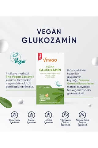 Vitago Vegan Glukozamin 60 Tablet