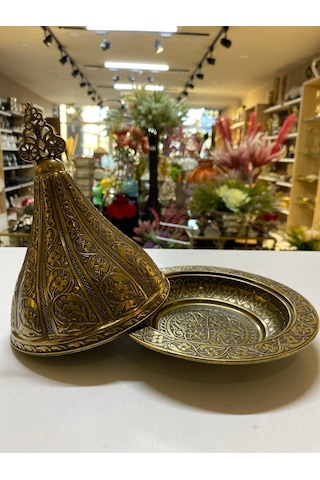 Osmanlı Büyük Box Kap Eskitme Gold