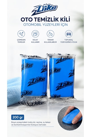 Araç Yüzey Temizleme Kil Hamuru 200 Gram 2