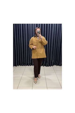 Seçil Taş İşlemeli Apolet Detaylı Trençkot Camel - 930295386 CAMEL