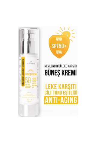Harrem Nemlendirici Leke Karşıtı SPF50+ Güneş Kremi 50 ML