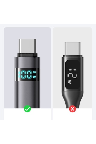 Mcdodo CA-6520 100 W USB Type -C Hızlı Şarj Kablosu 1.2 M Siyah