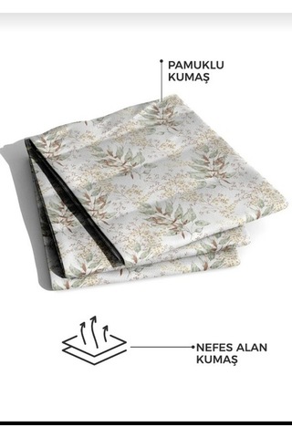 Elart Pamuk Tek Kişilik Pike Takımı Çarşaflı Evony Adaçayı