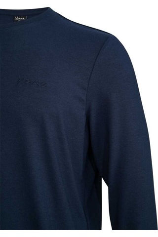 2as Vernon Erkek Uzun Kol Viloft T-shirt Lacivert 001