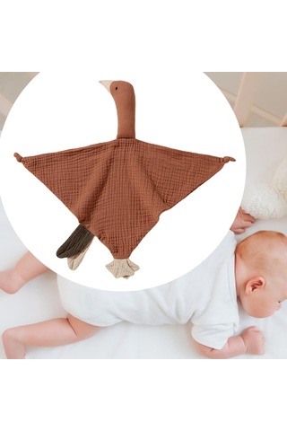 Dolıty Bebek Konfor Battaniyesi Yumuşak Rahat Geziler Kahverengi Kahverengi
