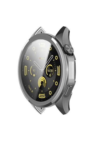 Novstrap Huawei Watch Gt4 46mm İle Uyumlu Ekran Koruyucu Ve Kasa Koruyucu Tpu Yumuşak Silikon Koruma