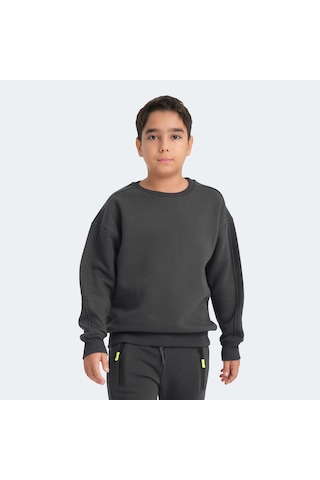 Slazenger LOGAN Çocuk Koyu Gri Sweatshirt