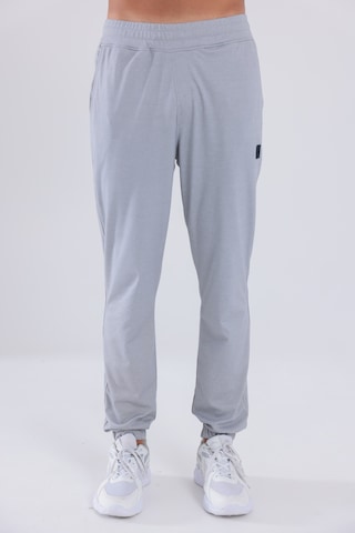 Rowinger Premium Merserize Kumaş Logolu Lastikli Paça Jogger Erkek Eşofman Altı Grey