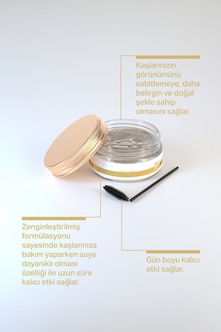 id-T Kaş ve Kirpik Wax Sabitleyici & Şekillendirici Şeffaf Yapı