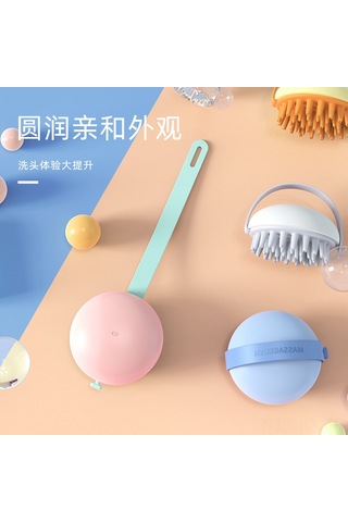 Kangvka Yumuşak Tüylü Silikon Banyo Fırçası - Bebek Ve Evcil Hayvanlar İçin Kuru Masaj & Şampuanlama Aleti Fluoresan Pembe Diğer