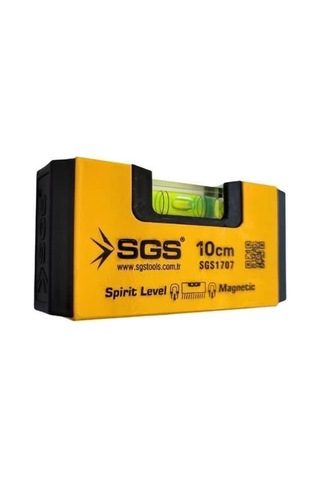 Sgs 1707 Alüminyum Mıknatıslı Su Terazisi 10 Cm