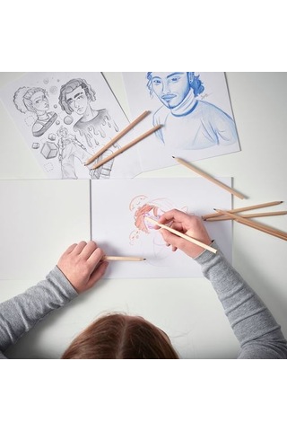 Ikea Solfågel Kalem Seti, Karışık Renkler, 24 Adet