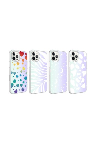 Apple Uyumlu iPhone 12 Pro Uyumlu Zore M-blue Desenli Kılıf-moon No4 Moon No4 -