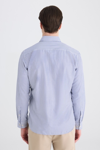 Twn Slim Fit Saks Mavi Çizgili Gömlek 5ef02hd04282m 750