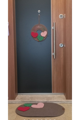 Kapı Süsü Ve Paspası Açık Kahverengi