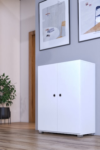 Prenses Çok Amaçlı Ayakkabı Erzak Kiler Dolabı Beyaz