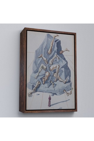 Ahşap Çerçeveli Salvador Dali - İlahi Komedya Tablosu-7401