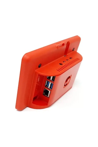 Raspberry Pi 4 Kırmızı Abs Dokunmatik Ekran Kutusu