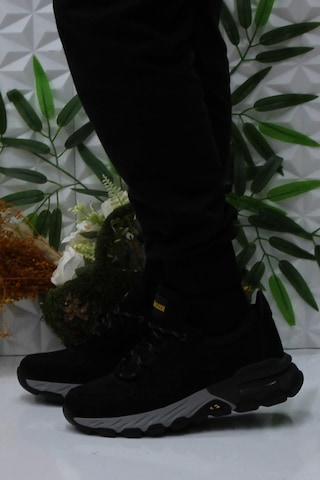 Bulldozer 250011 Siyah Nubuk Rahat Orijinal Ürün Hakiki Deri Erkek Ayakkabı Siyah