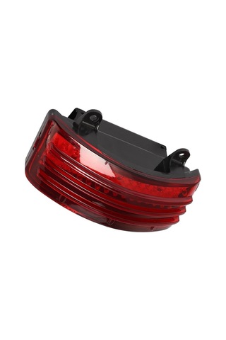 Xurunkeji Harley Touring Street Road Glide 2014-2019 İçin Motosiklet Arka Çamurluk Ucu Işığı Üç Çubuklu Led Arka Fren Dönüş Sinyal Lambası Kırmızı