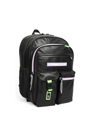 Chımola Siyah Sırt Çantası 17" Çok Renkli