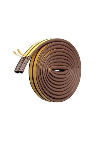 Kapı Pencere Kauçuk Izolasyon Bandı / Fitili Kahverengi 2X5=10Mt.