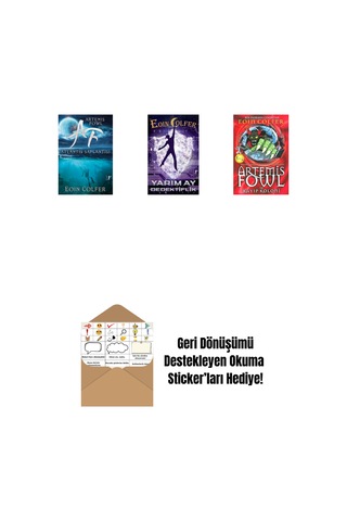 Artemis Fowl 7 - Atlantis Saplantısı + Yarım Ay Dedektiflik + Artemis Fowl 5 - Kayıp Koloni + Okuma Sticker'ları
