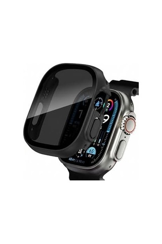- Apple İle Uyumlu Watch Ultra 1/2/3 49mm Pricvacy Hayalet Ekran Ve Sert Pc Kasa Koruyucu 32