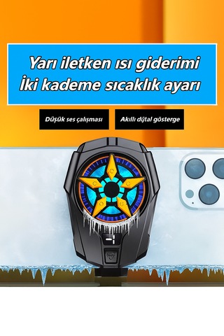 Telefon Soğutucu Cep Telefonu Radyatör Soğutucu, Led Göstergeli