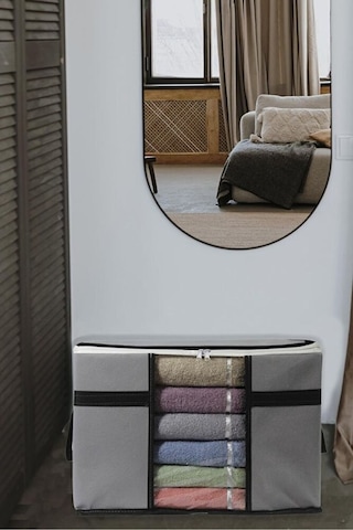 Adarya Home 5 Adet Pencereli Kazak Hurcu- 50x40x30 Antrasit