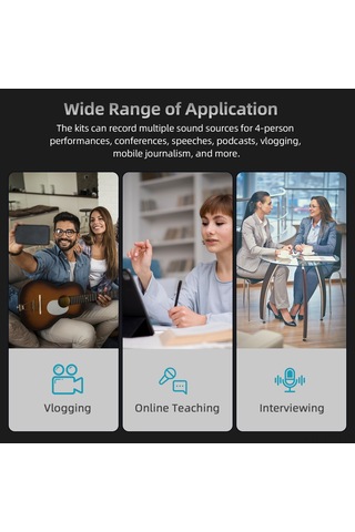 Maiyame Sjcam Spor Kamerası Kragı Mikrofonu - Sj20/c200pro Uyumlu, Tüp Şarjlı, Tüm Yönlü, 1.5m Kablolu Siyah