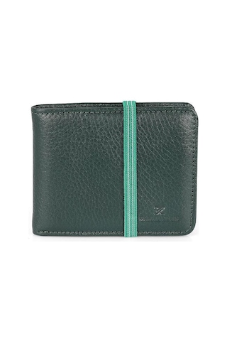 Daniel Klein Dkl0794-4 Gerçek Deriden Üretilme Yeşil Erkek Cüzdan&kartlık Yeşil